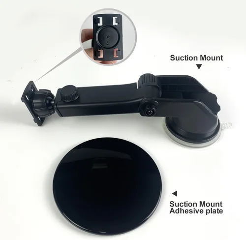 Vista 4 de Soporte de montaje universal de ventosa para automóvil fijo en el parabrisas o tablero, adecuado para 7 pulgadas, 9 pulgadas, 10 pulgadas, portátil
