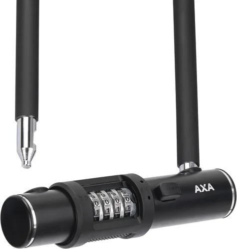 Vista 4 de Candado Combo AXA 8 para Bicicletas con U-Lock, Seguridad Antirrobo con Código de Combinación Reiniciable de 4 Dígitos, Acero Endurecido de 12mm
