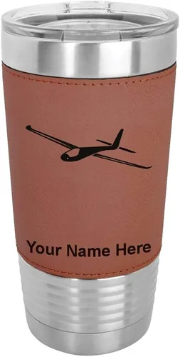 Vista 13 de LaserGram Vaso personalizado de 20 onzas, planeador (estilo béisbol)