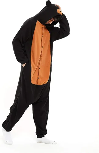 Vista 6 de III HHONS Onesies - Pijama de animales para mujereshombres, disfraz de adulto, Halloween, cosplay, ropa de dormir de Navidad para adolescentes