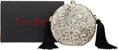 Vista 8 de Fawzia - Bolsas de noche con bordado de lentejuelas de terciopelo