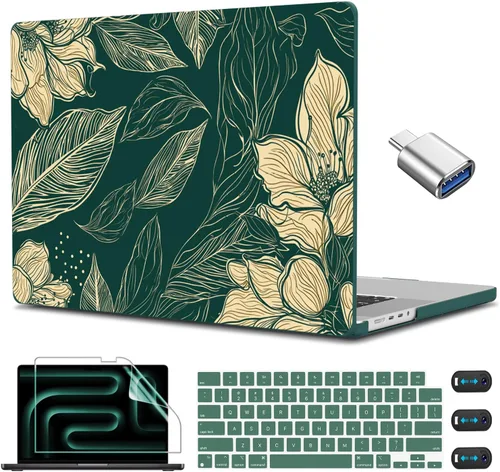 Vista 10 de CISSOOK Funda para MacBook Pro de 14 pulgadas 2025-2021 Release M5 A3434 M4 A3401 A3112 A3185 M3 A2918 A2992 M2 A2779 M1 A2442, carcasa rígida