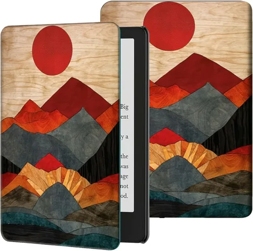 Vista 10 de Rossy Funda para Kindle de 10ª generación 2019, delgada, de piel sintética, ajustable, Smart Cover con encendido y apagado automático para Kindle
