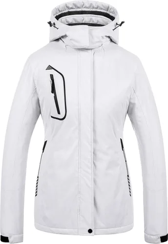 Vista 21 de CREATMO US Chaqueta de Esquí Impermeable de Montaña para Mujeres Resistente al Viento Chaqueta de Snowboard Abrigo Cálido de Invierno Impermeable
