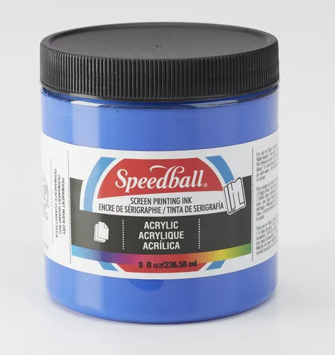 Vista 16 de Speedball Tinta acrílica para serigrafía, 8 oz, negra para impresiones en papel, fabricada en EE. UU