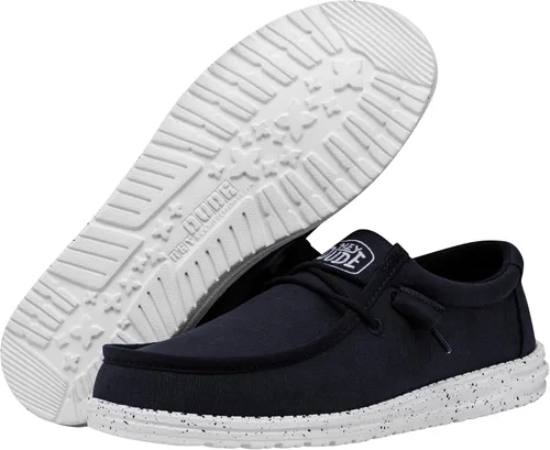 Vista 3 de Hey Dude Wally Slub - Zapatos con puntera de mocasín para hombre