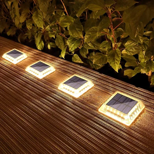 Vista 10 de Lacasa Luz Solar para Exteriores, Juego de 4 Piezas, 30LM, IP68 Resistente al Agua, Luz Solar de Jardín Automática de Encendido/Apagado para Paquete