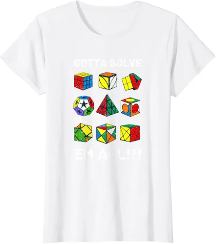 Vista 22 de Camiseta competitiva Puzzle Cube Gotta Solve Em All Speed Cubing