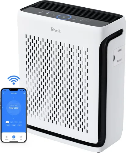Vista 2 de LEVOIT Purificadores de aire y purificador de aire para alergias en el hogar, pelo de mascotas en el dormitorio, filtro de repuesto para purificador