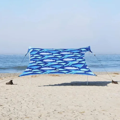 Vista 9 de Neso Gigante - Carpa de Playa Portátil Refugio Solar - Toldo de Sombra de Playa Ligero - Fácil Instalación para Salidas Familiares - Esquinas