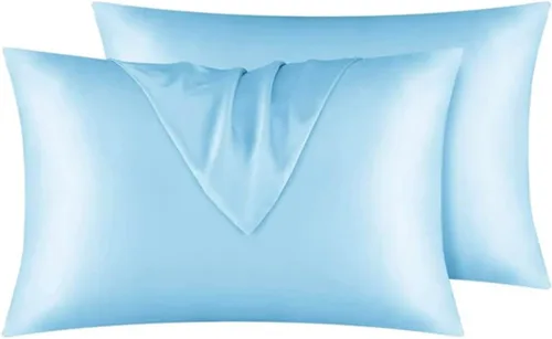 Vista 5 de SkinBiome Juego de 2 fundas de almohada de satén Fundas de almohada de seda para cabello y piel Fundas de almohada refrescantes con cierre