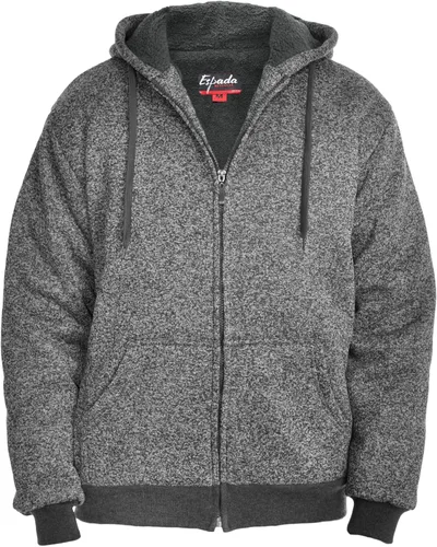 Vista 9 de Chaqueta con capucha con cremallera completa y forro de sherpa