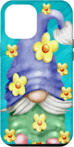 Vista 26 de Floral Spring Gnome for Garden Mom and Summer Cute Flower Case for iPhone 17