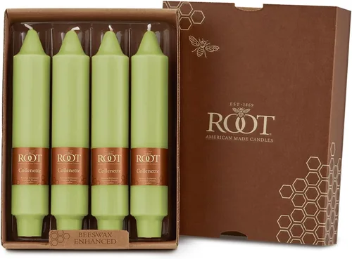 Vista 13 de Root Unscented Smooth Collenette Candles, Willow, 5", 8-Count Sauce