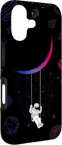 Vista 3 de Astronaut Moon Bisexual Flag Space LGBTQ Gay Pride Ally Bi Case for iPhone 17