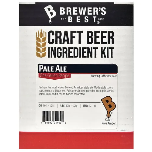 Vista 8 de Brewer's Best Kit de ingredientes de cerveza casera de un galón (American Classic)