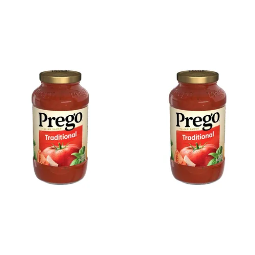 Vista 15 de Prego Tomate grueso con salsa de pasta de ajo y cebolla, tarro de 24 onzas