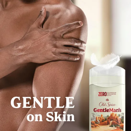 Vista 6 de Old Spice GentleMan's - Desodorante de tacto seco sin aluminio para hombres, frescura duradera 24/7, suave para la piel con acondicionadores