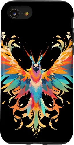Vista 17 de Funda para iPhone 11 Rising Phoenix Fire Colorful Bird Open Wing Rebirth