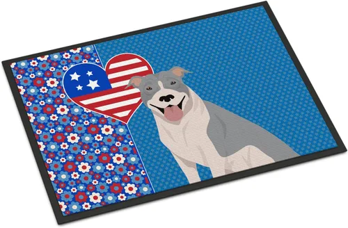 Vista 128 de Caroline's Treasures WDK5119JMAT Airedale Terrier USA - Tapete para interiores o exteriores, 24 x 36 pulgadas, tapete para puerta delantera