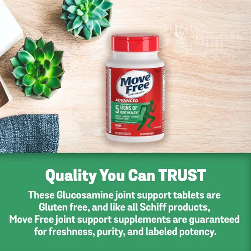 Vista 5 de Move Free MSM 1500 mg (por porción) con glucosamina y condroitina - tabletas avanzadas de apoyo para articulaciones, para flexibilidad de movilidad