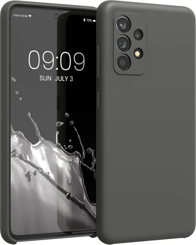 Vista 205 de kwmobile Funda Compatible con Samsung Galaxy A14 5G - Funda de teléfono de TPU y silicona con acabado suave - Verde Lima