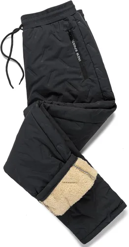 Vista 3 de LBL Leading the Better Life Pantalones de forro polar de invierno para hombre, pantalones deportivos con forro de sherpa, pantalones deportivos