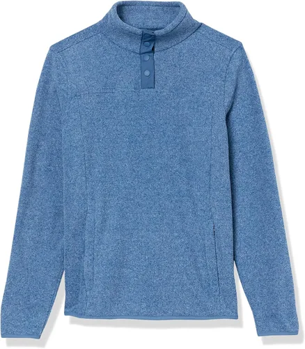 Vista 5 de Tienda Essentials - Chaqueta de forro polar, de corte holgado, con cuello alto y bolsillos para mujer