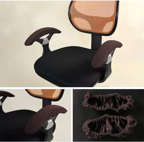 Vista 4 de Mata Leon Fundas para reposabrazos de silla de oficina, funda protectora elástica para sillas giratorias de escritorio, juegos de computadora, fácil