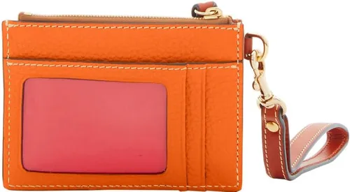 Vista 4 de Dooney & Bourke Billetera, billetera con cremallera de grano de guijarros
