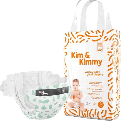 Vista 22 de Kim & Kimmy Pañales ecológicos, talla 2, 9-18 libras, 72 pañales – Protección contra fugas de 12 horas, sin erupciones, hipoalergénicos, ultrasuaves
