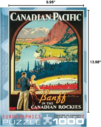 Vista 5 de EuroGraphics CP Rail in The Canadian Rockies Puzzle (1000 piezas)
