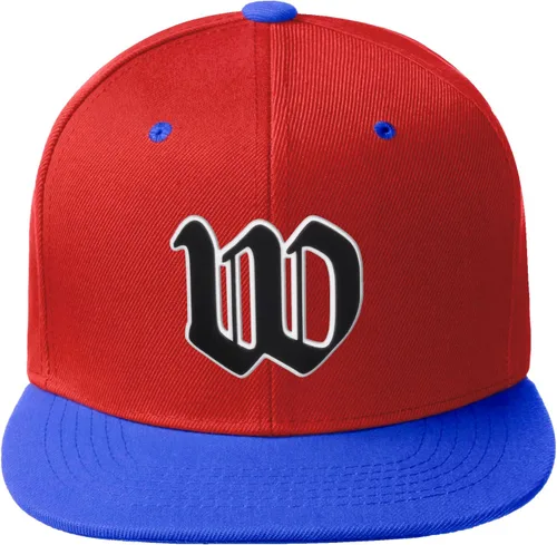 Vista 527 de Daxton Gorra clásica con visera de billete plano con letras del alfabeto inglés antiguo de la A a la Z