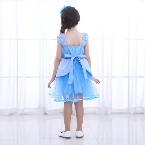 Vista 5 de Plustrong Disfraz de princesa de Cenicienta para niñas, vestido de cumpleaños, fiesta de Halloween