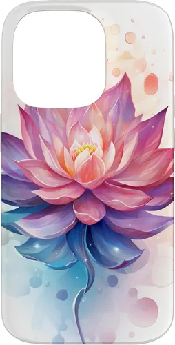 Vista 17 de Funda con ilustración de flor de loto para iPhone 17