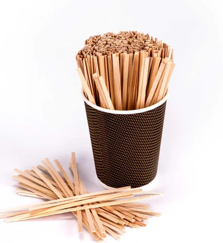 Vista 6 de Royal 1000 agitadores de madera para bebidas de café, 5.5 pulgadas