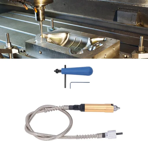Vista 2 de Mandril de extensión de eje flexible, adaptador de llave de portabrocas de 0.01-0.26 pulgadas, accesorio flexible para taladro eléctrico herramienta
