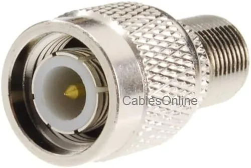 Vista 5 de CablesOnline, 5 unidades de adaptadores coaxiales RF tipo F hembra a conector macho TNC, RF-T112-5