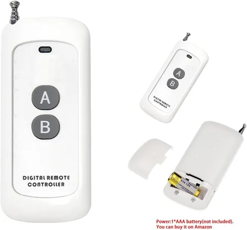 Vista 4 de QIACHIP Interruptor de control remoto inalámbrico, CC 12 V, 24 V, 36 V, 48 V, 72 V, 30 A, relé RF de encendido y apagado, interruptor de seguridad
