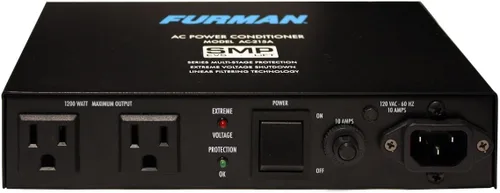 Vista 3 de Acondicionador de energía compacta Furman AC-215A con protección de voltaje de reinicio automático, color negro