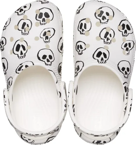 Vista 3 de Crocs Zuecos clásicos unisex para niños (estacional), Skulls
