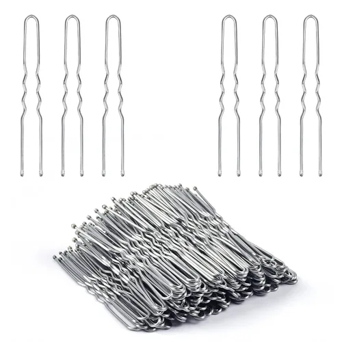 Vista 8 de IKOCO - Horquillas para el pelo en forma de U de 2.4 pulgadas para moños de ballet para mujer con caja de almacenamiento Negro