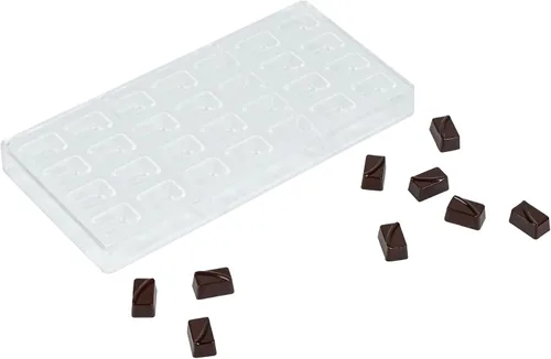 Vista 38 de Restaurantware Pastry Tek Molde para Barra de Chocolate de 10.8 x 5.3 Pulgadas 1 Molde de Chocolate Apto para Lavavajillas - 4 Cavidades Molde