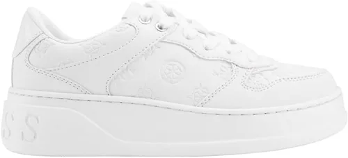 Vista 2 de GUESS US Cleva Logo - Tenis bajos para mujer, Wht Floral