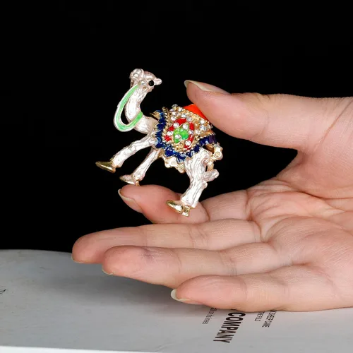 Vista 8 de SEVENBEES Figura coleccionable de camello Exquisita caja de joyería con bisagras de cristal, perfecta para los amantes de los camellos como adorno