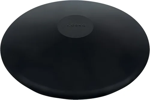 Vista 2 de Champion Sports Practice & Competition Discus – Rubber, Plastic, or Wood Options, Multiple Weights for Track and Field Training