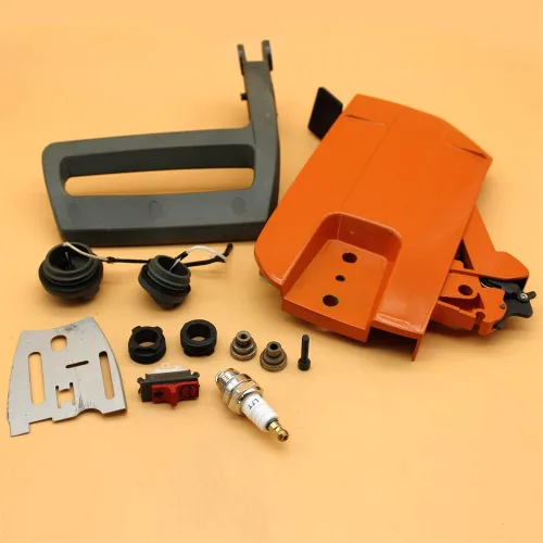 Vista 4 de Kit de placa de barra de cubierta de embrague lateral de freno para Husqvarna 266 268 272 61 66 motosierra 503 73 66 01, 501 81 48 01, 501 51 38 01