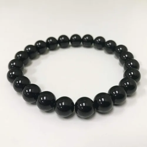 Vista 622 de Gem Avenue Handmade Round Bead Stretch Bracelet Unisex Natural Stone Beaded Jewelry for Men & Women, Elastic Wristband for Daily Wear