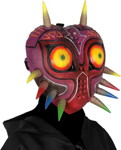 Vista 2 de Pigmiss Máscara de Halloween aterradora y realista, disfraz de Halloween, cosplay, accesorios novedosos para adultos y adolescentes