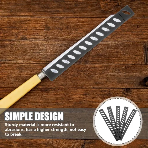 Vista 8 de EXCEART Protectores de cuchillos, protectores de cuchillas, cubiertas de plástico para cortadores de cocina, fundas de protección de cuchillas